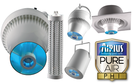 PureAir PHI Commercial Series Destratification Fan and Air Purification Fans