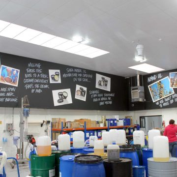 The Airius PureAir PHI Destratification Fan Series Purifying Air in a Manufacturing Plant
