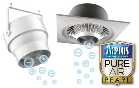 PureAir Pearl Commercial Series Destratification Fan and Air Purification Fans
