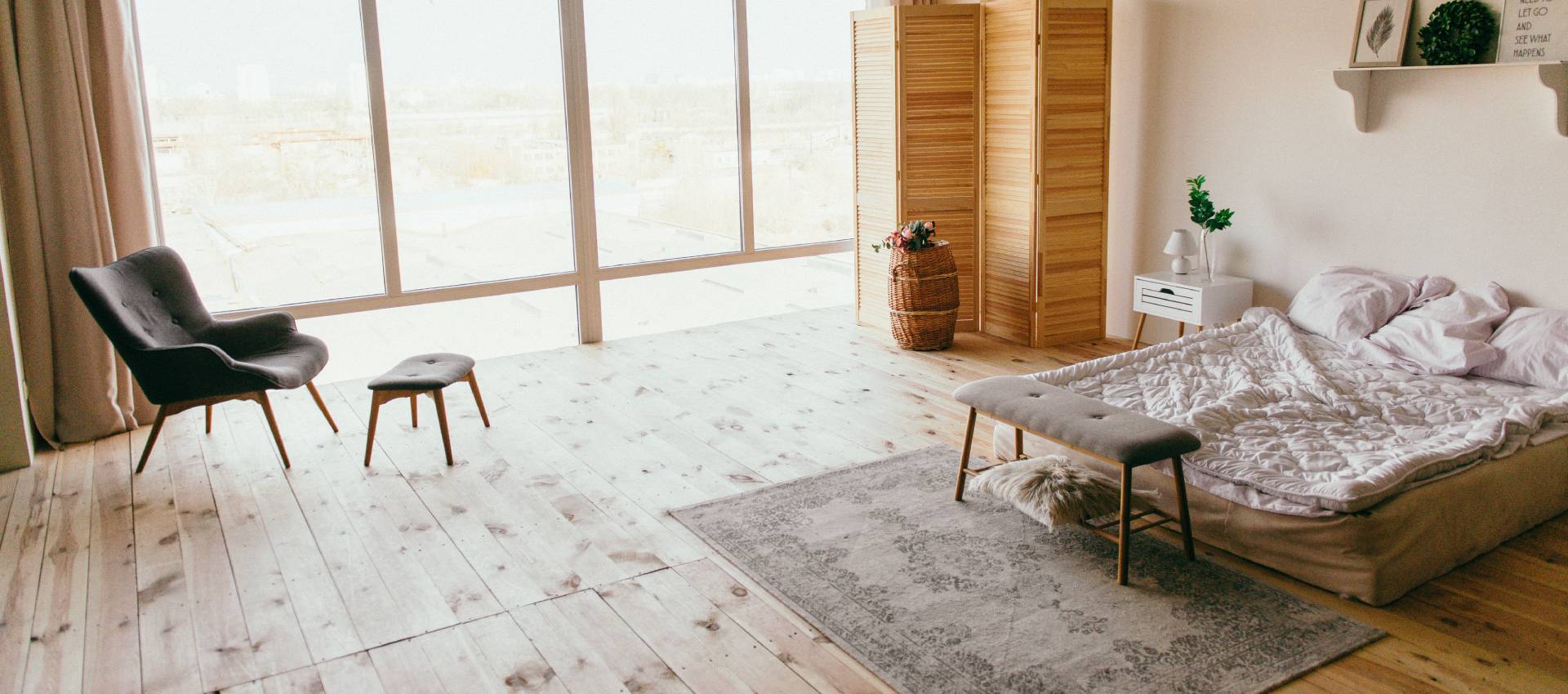 airy bedroom