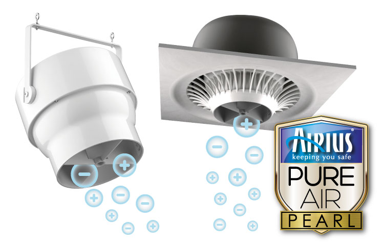 PureAir Pearl Series Destratification Fan and Air Purification Fans