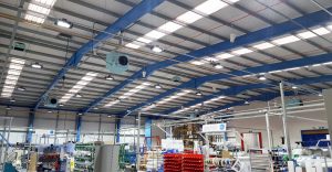 Airius Warehouse Ceiling Fans Keeping Teknek Staff Comfortable