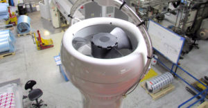 Airius Destratification Fans Keeping Saciflex Staff Warm Instead of Large Industrial Ceiling Fan