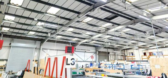 Nuneaton Signs Ltd Install Airius Destratification Fans