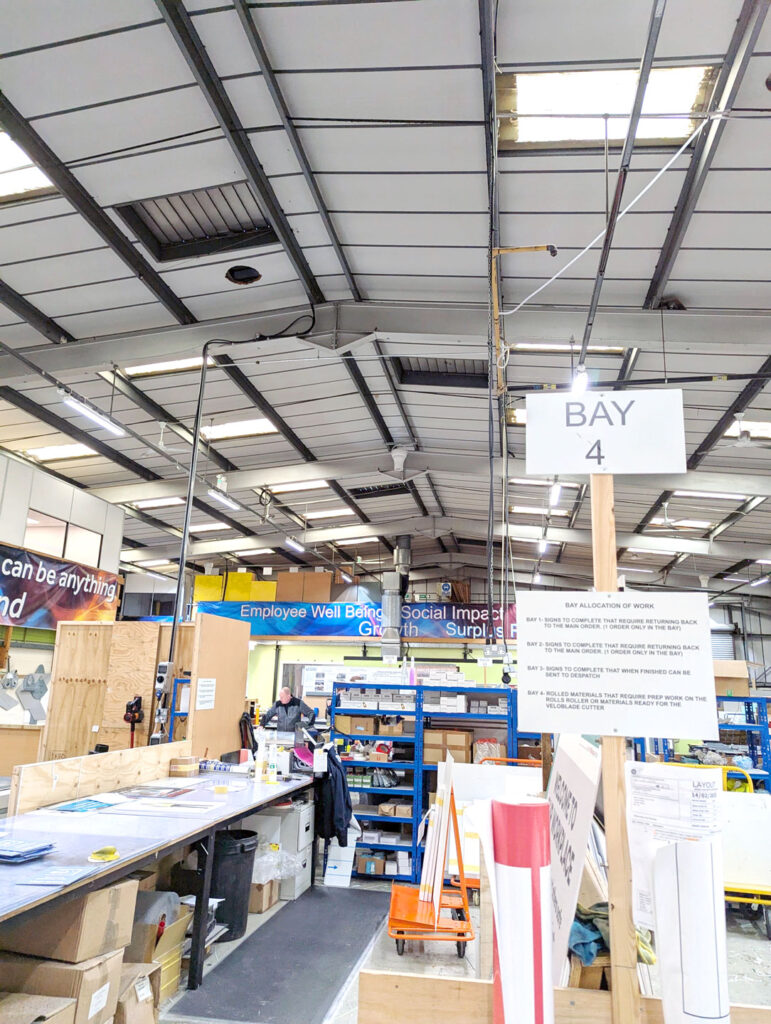 Nuneaton Signs Ltd Improve Comfort & Costs With Airius Destratification Fans 5