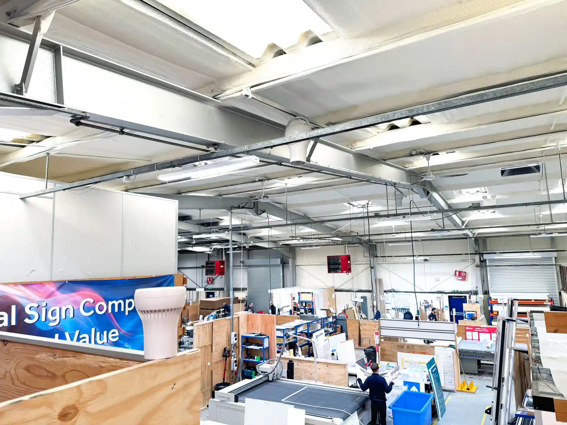 Nuneaton Signs Ltd Improve Comfort & Costs With Airius Destratification Fans 7